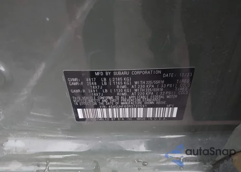 2024 Subaru Crosstrek Sport from USA, damaged, VIN 4S4GUHF60R3737591